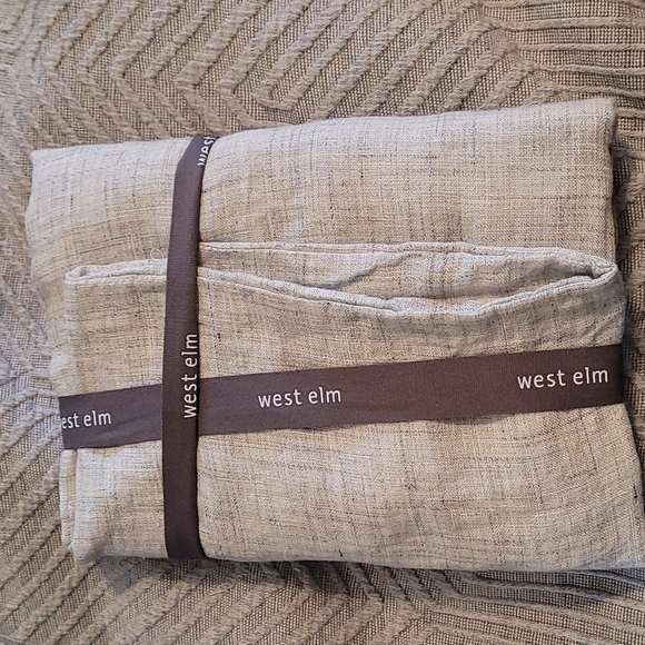 West Elm European Flax Linen Pillow Sham Case NWT - Picture 2 of 5